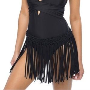 NWT! Athena Fringe Swimsuit Cover